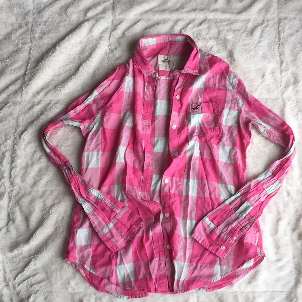 Pink flannel shirt